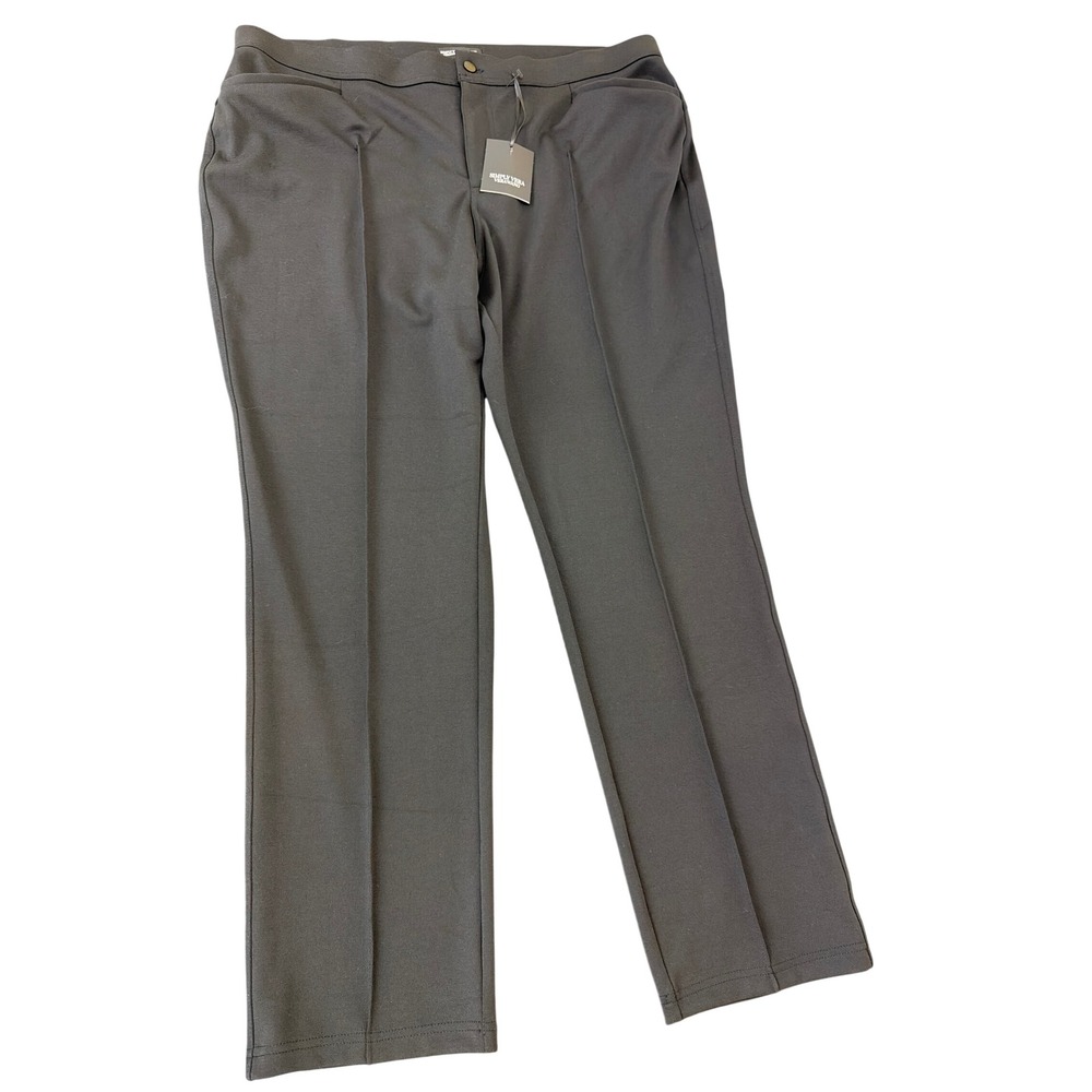 Simply Vera Verawang Black Stretch Ponte Pants XXL Office Career Staple
